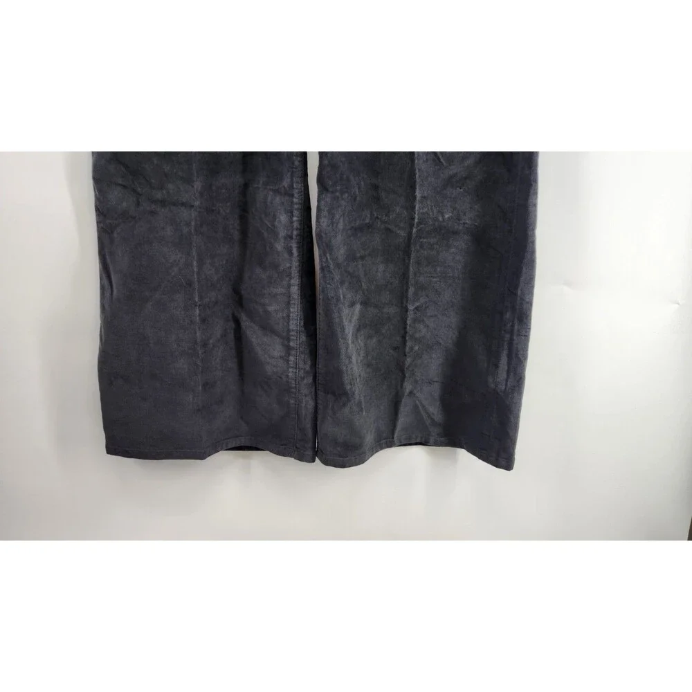 J.Crew Womens P29 Petite Black Wide Leg‎ Washed Velvet Trousers NWT